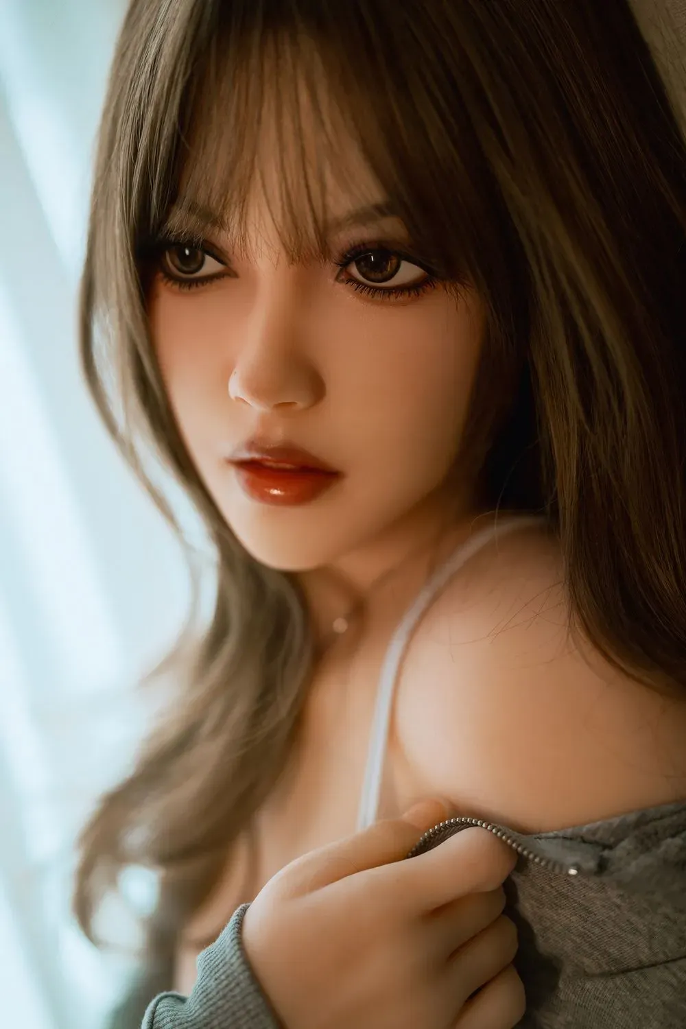 Picture of Rosretty Doll | 150cm/4ft92 TPE Head Charming Asian Slim Lifelike Small Breasts Sex Doll - Cathy