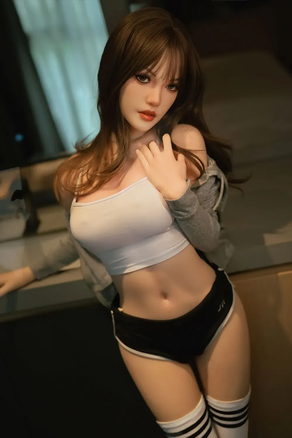 Picture of Rosretty Doll | 150cm/4ft92 TPE Head Charming Asian Slim Lifelike Small Breasts Sex Doll - Cathy