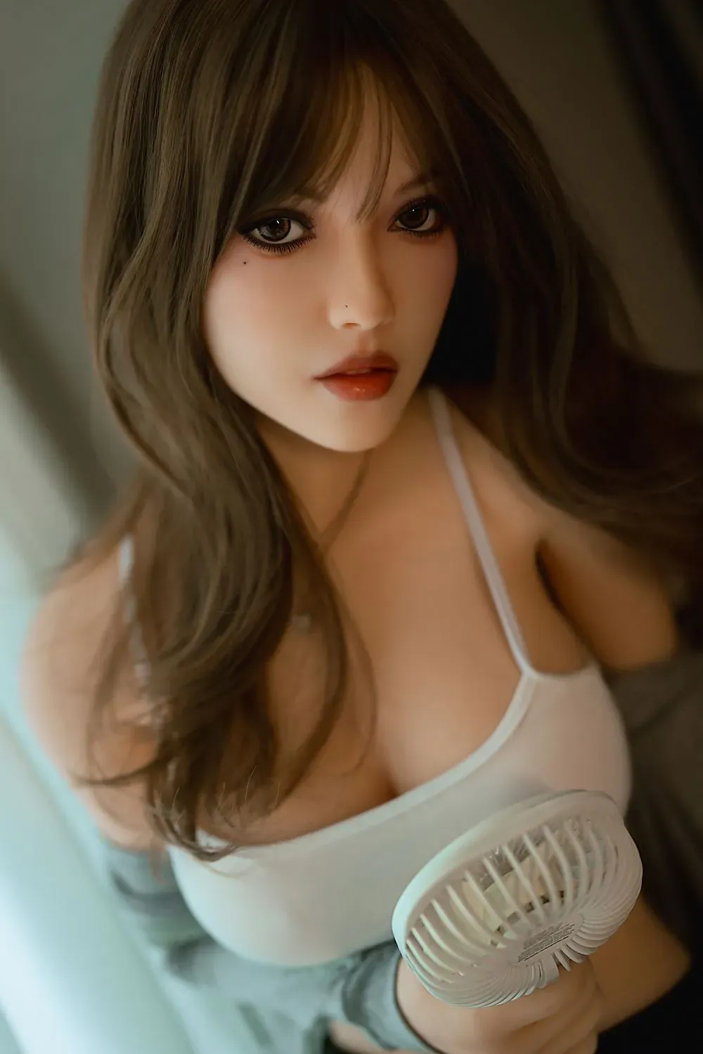 Picture of Rosretty Doll | 150cm/4ft92 TPE Head Charming Asian Slim Lifelike Small Breasts Sex Doll - Cathy