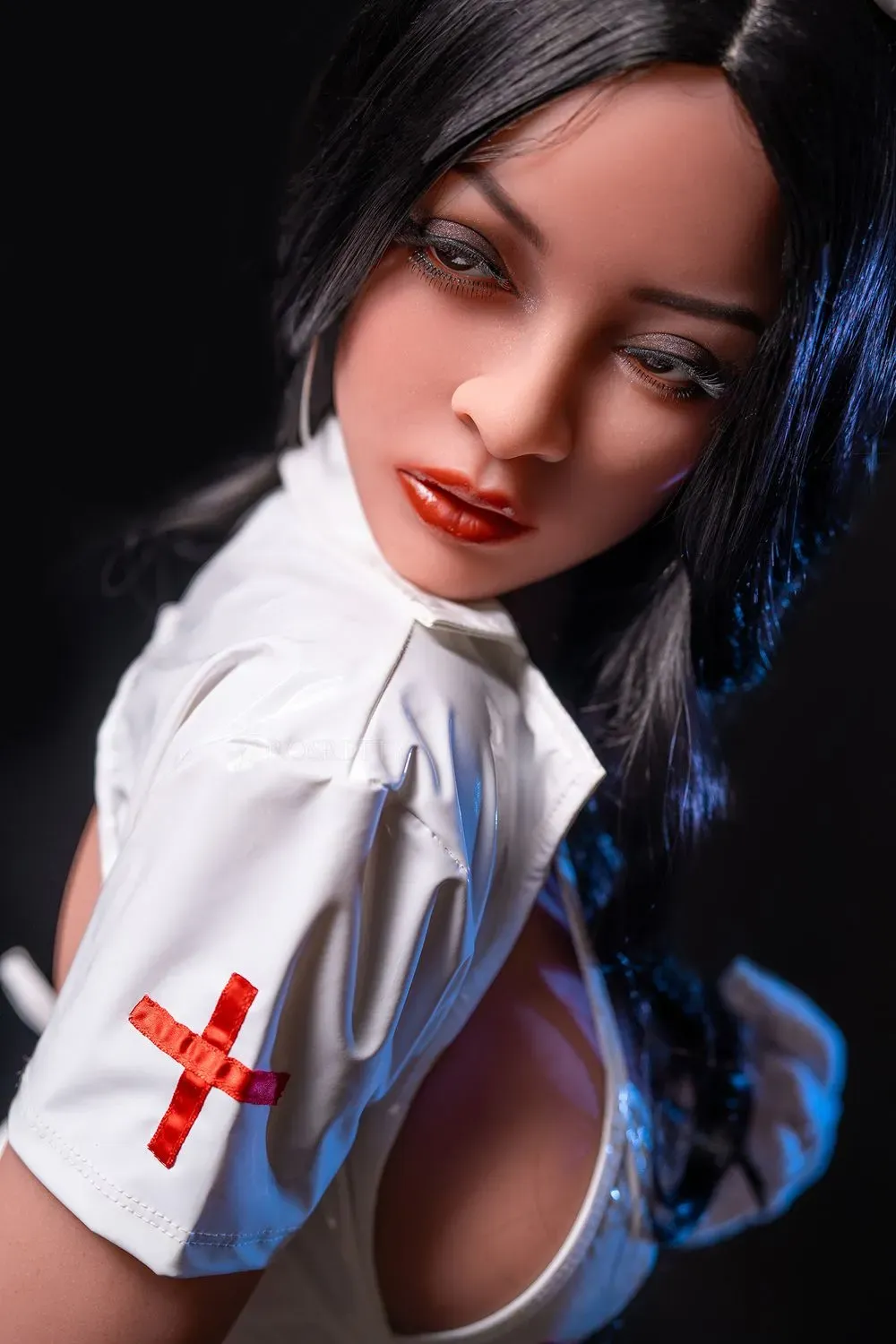 Picture of Rosretty Doll | 152cm/4ft99 Silicone Head Cosplay Nurse Mature Realistic Big Breasts Sex Doll - Amanda