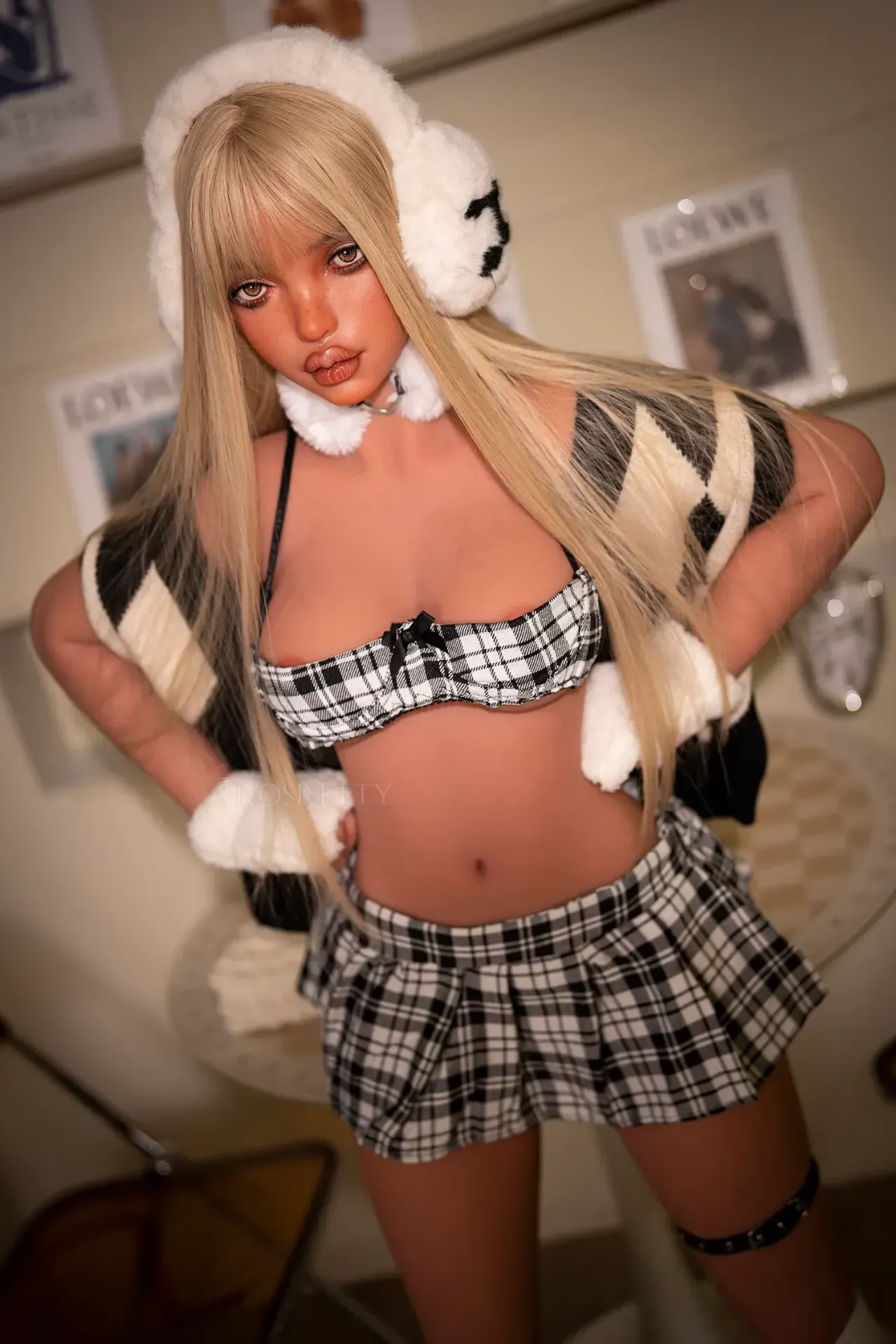 Picture of Rosretty Doll | 152cm/4ft99 Silicone Head Glamorous Chic Blonde Beauty Realistic Big Breasts Sex Doll - Ninie