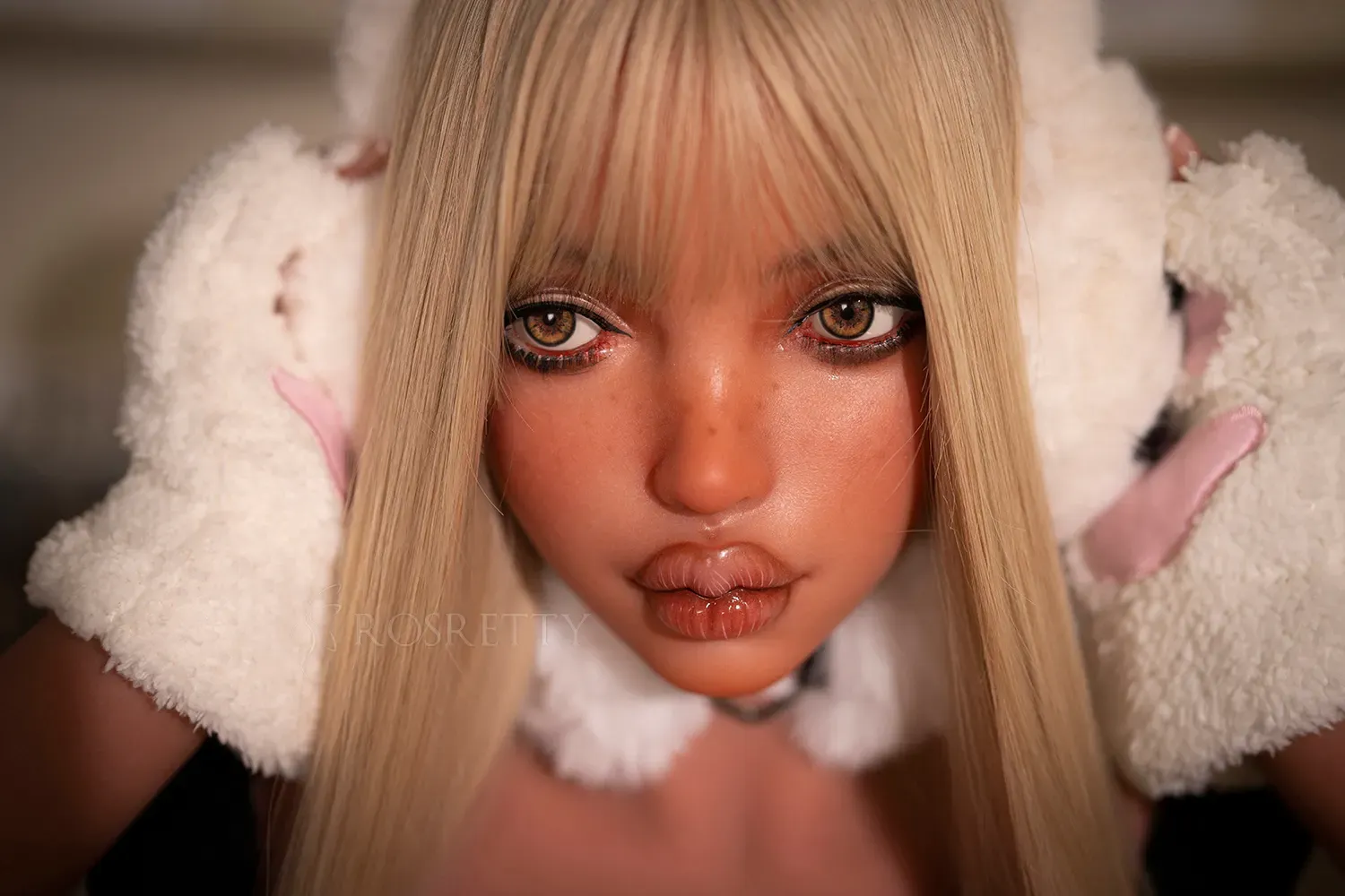 Picture of Rosretty Doll | 152cm/4ft99 Silicone Head Glamorous Chic Blonde Beauty Realistic Big Breasts Sex Doll - Ninie