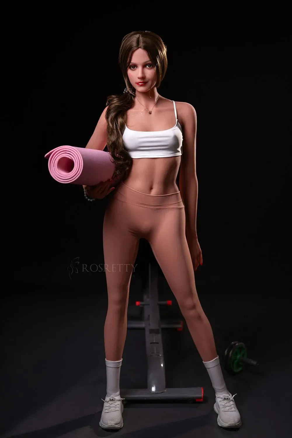 Picture of Rosretty Doll | 160cm/5ft25 Silicone Head Attractive Sweet Muscle Small Breasts Lifelike Sex Doll - Rose
