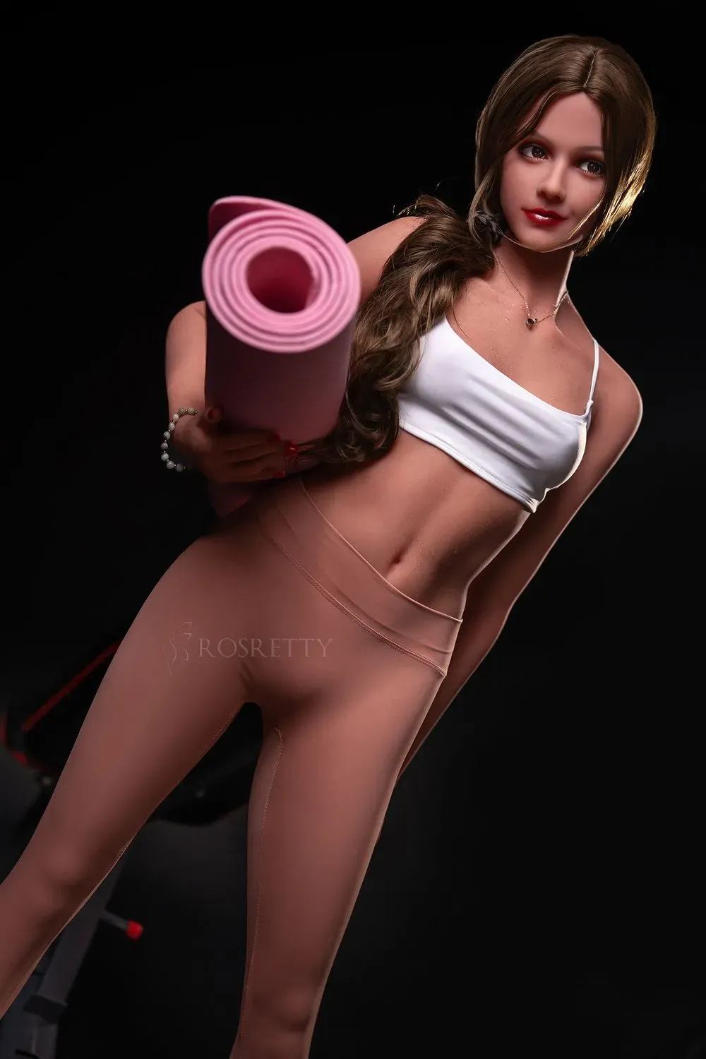 Picture of Rosretty Doll | 160cm/5ft25 Silicone Head Attractive Sweet Muscle Small Breasts Lifelike Sex Doll - Rose