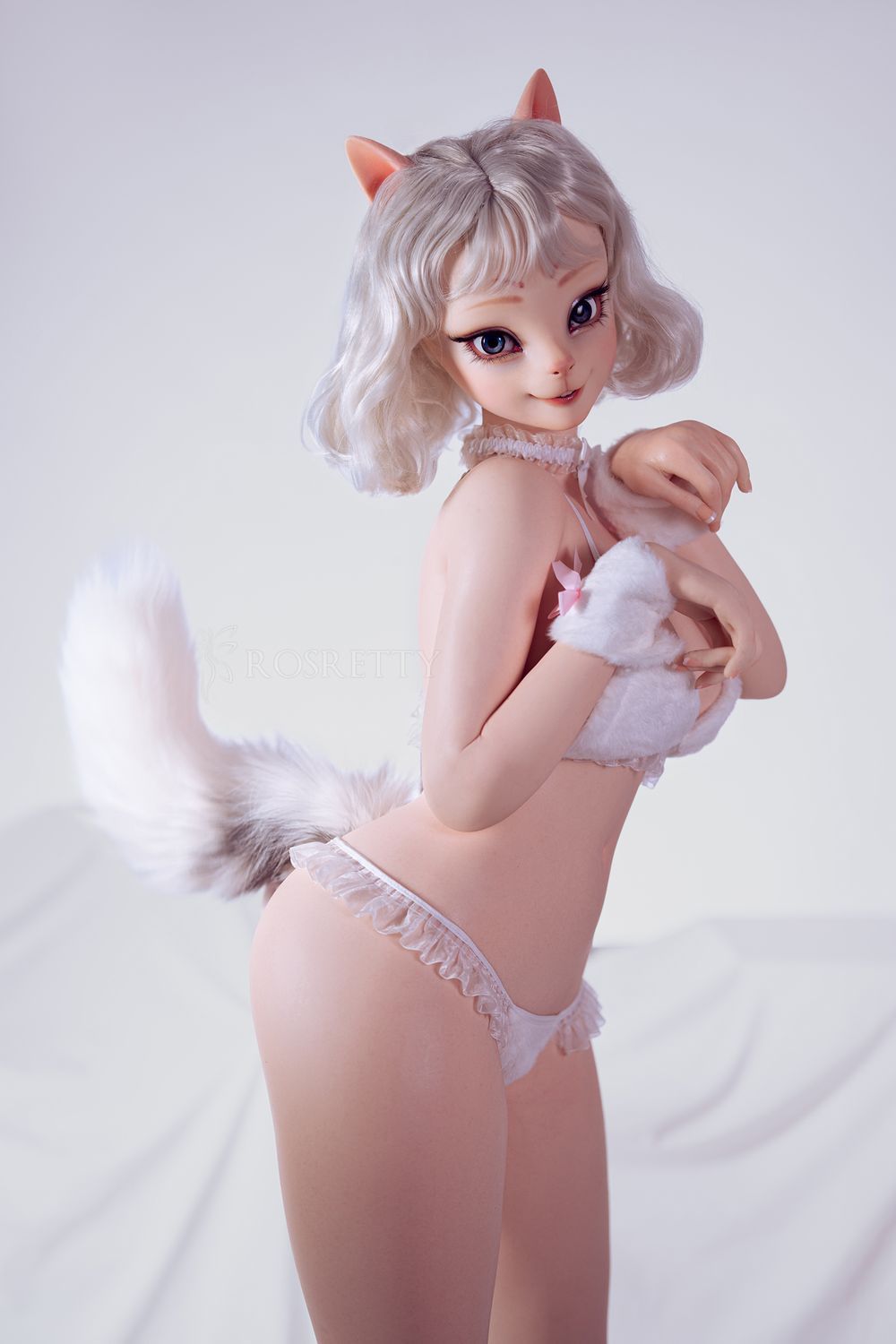 Picture of Rosretty Doll | 164cm/5ft38 Full Silicone Anime Furry Playful Feline Realistic Big Breasts Sex Doll - Elena