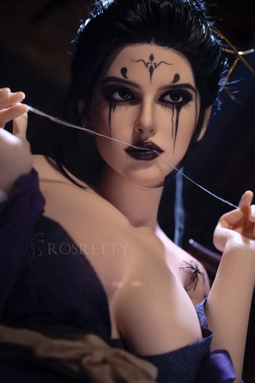 Picture of Rosretty Doll | 164cm/5ft38 Full Silicone Game Cosplay Dark Series Big Breasts Sex Doll - Molly