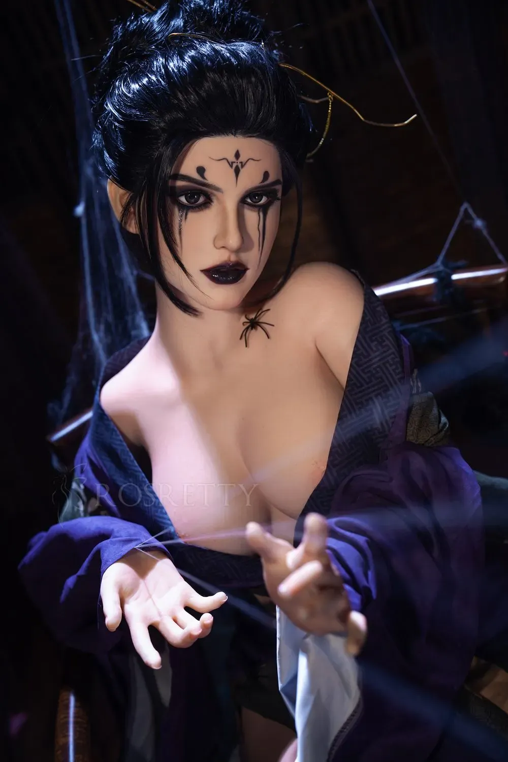 Picture of Rosretty Doll | 164cm/5ft38 Full Silicone Game Cosplay Dark Series Big Breasts Sex Doll - Molly