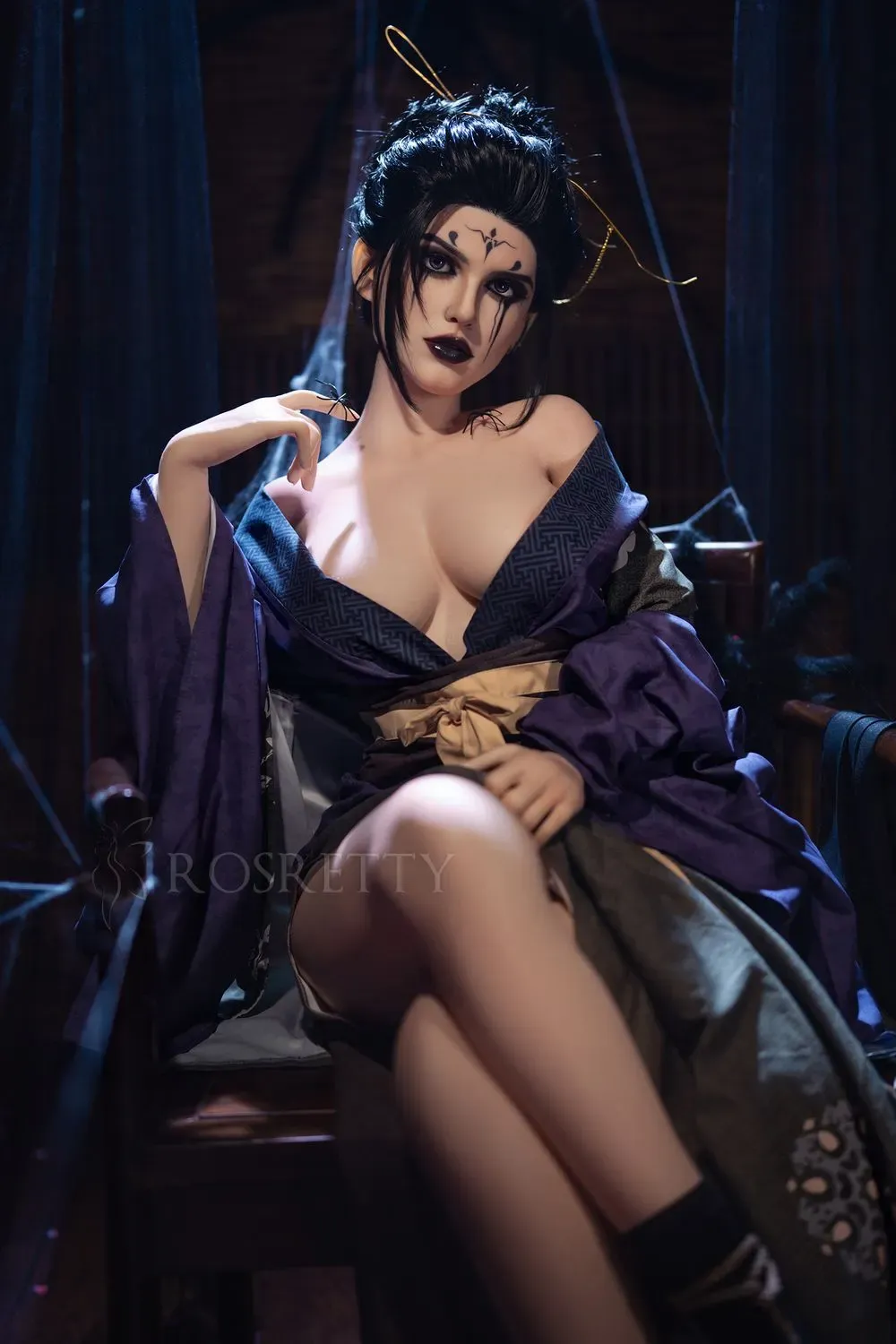 Picture of Rosretty Doll | 164cm/5ft38 Full Silicone Game Cosplay Dark Series Big Breasts Sex Doll - Molly