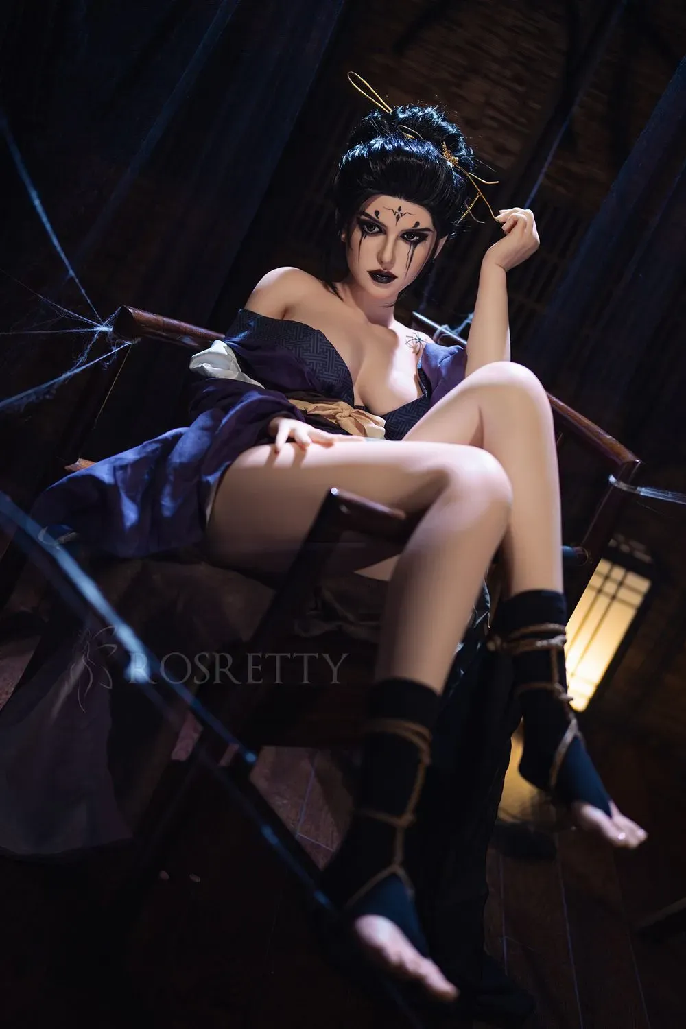 Picture of Rosretty Doll | 164cm/5ft38 Full Silicone Game Cosplay Dark Series Big Breasts Sex Doll - Molly