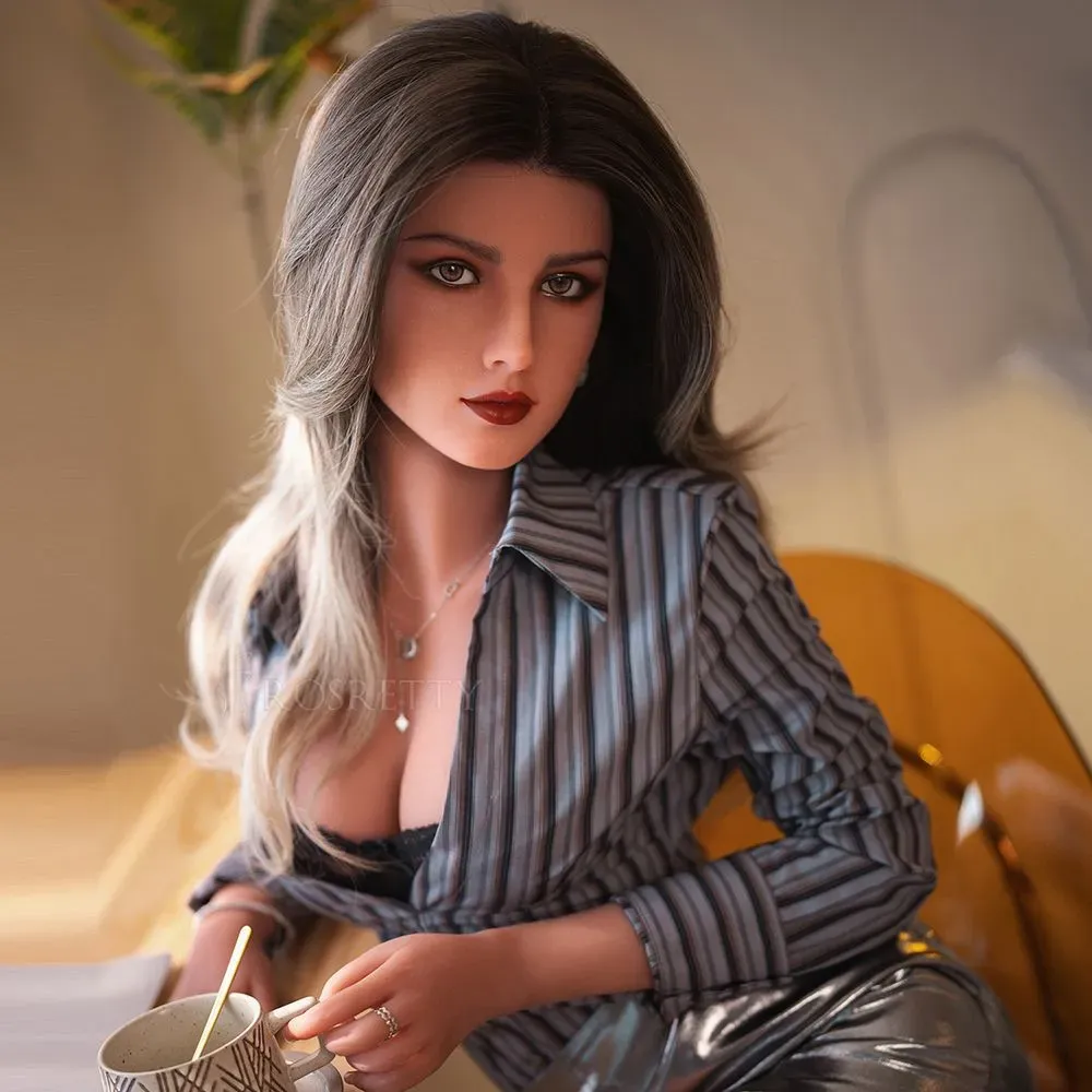 Picture of Rosretty Doll | 166cm/5ft45 Silicone Head Elegance Chic Lady Lifelike Small Breasts Sex Doll - Nicky