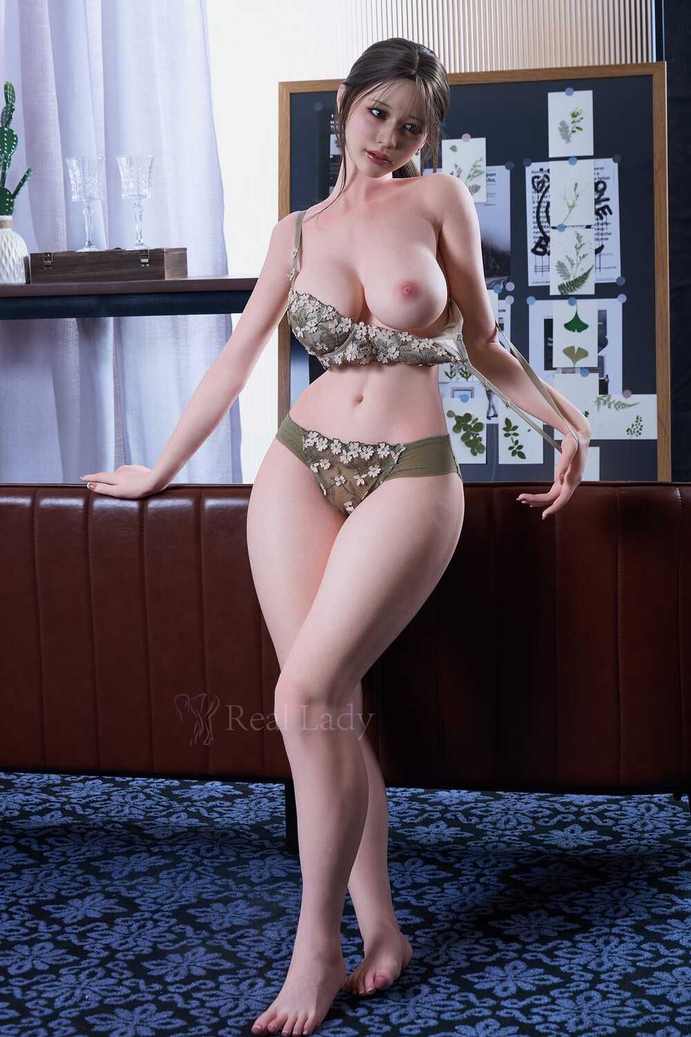 Picture of Real Lady Doll | 159cm/5ft3 G-Cup ROS Head #R13 Max Silicone Sex Doll Model Real Lady Selina